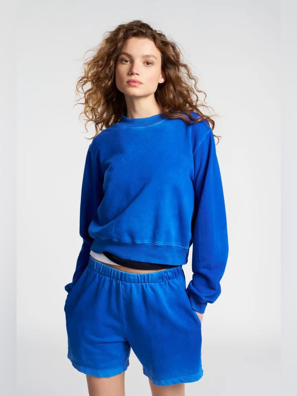Cotton Citizen Roma Distressed Crewneck Sweatshirt.